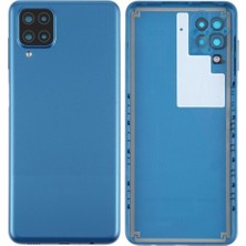 Yedcom Samsung A12 Mavi Uyumlu Arka Kapak Batarya Kapağı Pil Kapağı