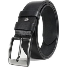 Livize Erkek Siyah Battal Boy Kemer 4,5cm