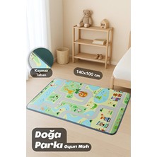 Meleni Baby Doğa Parkı Oyun Matı - Kaymaz Taban Leke Tutmaz Çocuk Bebek Odası Oyun Halısı 140X100 cm