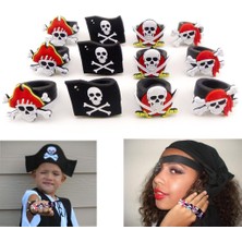 Korsan Kılıçlı Çocuk Uyumlu Plastik Korsan Yüzüğü