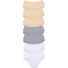 7 Adet Tutku Kadın Yüksek Bel Bato Kalın Lastik Külot S20