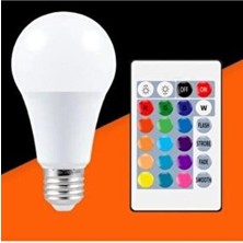 Lim-Sa 9W RGB LED Ampul E-27 Duy Tipi Renk Değiştiren Özellikli Aydınlatma