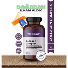 Yossun Hidrolize Kollajen ve Hyaluronik Asit İçeren Tablet Takviye Edici Gıda 60'lı Paket Türkiye Menşeli