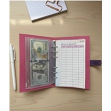 Bütçe Ajandası | Bütçe Planlayıcı Cüzdan (Pembe)