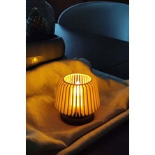 Alwen Orion | Dekoratif LED Tealight Mumluk | Masaüstü Aydınlatma | 1 Adet | 7x7,5 cm