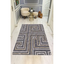NEWORA Modern Desenli Dijital Baskı Kaymaz Taban Halı H1030