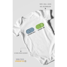 Uyku Modu Kapalı - Oyun Modu Açık  Baskılı Bebek Zıbını – Çıtçıtlı Body 8 Renk | %100 Pamuk Kısa Kol