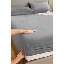Mulberry Kadife Kumaş Fitted Lastikli Çarşaf Takımı 160X200+30 cm
