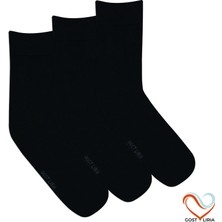 GOST LİRİA -Premium Bambu Erkek Çorap –Siyah 3’lü Özel Paket