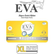 Eva Hasta Bezi Yetişkin Emici Külot Bez Ekstra Büyük Boy Xlarge 30 Adet Erkek Kadın