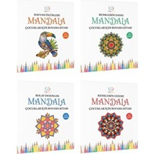 Çılgın Zeka Mandala Boyama Kitabı Seti Çocuklar İçin Eğlenceli Okul Öncesi Etkinlikler