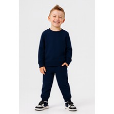 Mai Perla Unisex Karyoka Detaylı Kışlık Eşofman Takımı Uzun Kol Pamuklu 1-5 Yaş İçin Günlük Kullanım