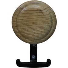 Naturel Dekor Ahşap Yuvarlak Askılık, Banyo Askılığı, Havlu Askılığı, Kıyafet Askılığı 1 Adet, Rattan, Hasır, Bambu Bohem