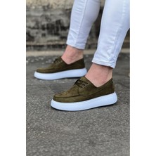 MGN Haki Süet Ortopedik Taban Erkek Casual Ayakkabı