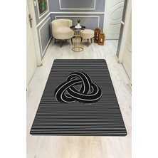 Dolce Mariee Modern Desenli Dijital Baskı Kaymaz Taban Halı H1113