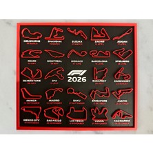 Hasfar Tech F1 Formula 1 2026 Pist Haritası – Yarış Tutkunlarına Özel Dekoratif Tablo🏁