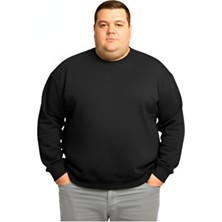 Sngl Erkek Büyük Beden Oversize 3 Iplik Uzun Kollu Sweatshirt 3xl-4xl-5xl-6xl-7xl-8xl-9xl