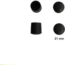 MGN Yuvarlak Profil Dış Tapa 21 mm 4 Adet