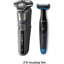 Philips S5887/10 Islak/kuru Sinek Kaydı Tıraş Makinesi - BG1024 Banyo Vücut Bakım Tıraş Makinesi Avantaj Set