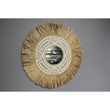 Livenda Hasırlı Duvar Aynası 3natural-5