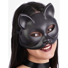 MGN Siyah Renk Lüks Kedi Maskesi 12X13 cm