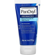 PanOxyl Acne Creamy Wash Benzoyl Peroxide 4% Daily Check, 6 Oz (120G)