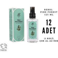 Rebul Pine Forest - Çam Ormanı Edc 125ML Sprey Pet Şişeli Kolonya 12 Adet (1 Koli)