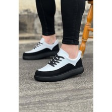 MGN Kömür Beyaz Ortopedik Taban Erkek Casual Ayakkabı