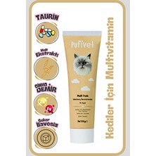PufiVet Multivitamin Kedi Malt Macunu 100 g Bağışıklık Sistemi Destekleyici Lezzetli Formül