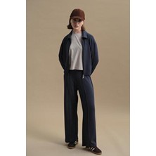 C&city Pure Touch Nervür Dikişli Pantolon CC7003 Füme
