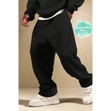 BSBSPOR Kışlık Baggy Bol Kalıp; Ister Jogger Paça Ister Bol Düz Paça Içten Lastikli Erkek Kadın