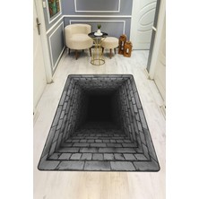 Dolce Mariee Modern Desenli Dijital Baskı Kaymaz Taban Halı H1095