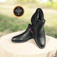 New Hunter Daniel Ruffo Oz-03.1 Hakiki Deri Kürklü Kaymaz Suya Dayanıklı Fermuarlı Erkek Kışlık Bot