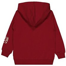 Civil Girls Civil Baskılı Hırka Pamuk Düz Desenli Uzun Kol Bordo Renkli Regular Kalıp