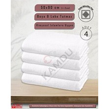 Sualuxe [4 Adet] Büyük Boy Mikrofiber 50X90CM, Spor Havlusu, Kuaför Havlusu, Berber Havlusu, El Yüz Havlusu
