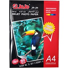 Mahi Max Fotoğraf Kağıdı, A4 210X297MM, 180 Gram, Jojo Baskı Kağıdı, Çift Taraflı Baskı 20'li