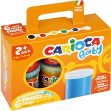 Carioca Yıkanabilir Parmak Boyası 6 Renk
