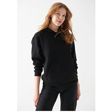 Mavi Kapüşonlu Siyah Basic Sweatshirt 167299-900
