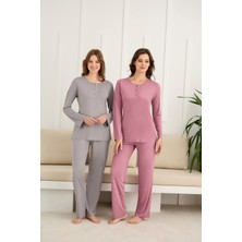 Nightlove Kadın Uzun Kollu Pijama Takımı