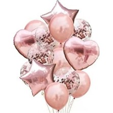 Düvenci Ticaret Çıtıpıtıstore Yıldız Kalp Balon Seti