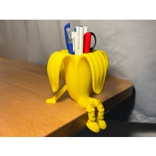 Hasfar Tech Muz Tasarımlı Kalemlik – Eğlenceli Plastik Masa Üstü Düzenleyici