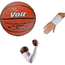 Voit Xgrip Profesyonel 5 Numara Basketbol Topu +Basketbol Kolluğu+ Sporcu Havlu Bilekliği