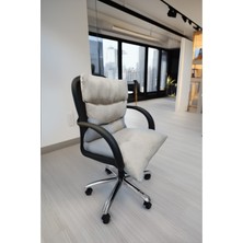 Bej Renk Ortopedik Ofis ve Misafir Koltuğu Minderi Sırt Desteği