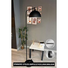 Bamyum Dimmerli Işığı Ayarlanabilen Işığı Artırılıp Azaltılabilen Hareketli Başlık Metal Siyah Lambader