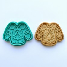 Craftelle Yılbaşı Kazak Figürlü Kurabiye Kalıbı | Yeni Yıl, Noel Partileri Için | Hamur, Kil ve Şeker Hamuru Damgası