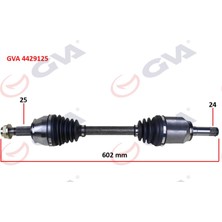 GVA Mtxdpn Komple Aks Sol Fiorino-Bipper-Nemo 1.3 Mjt M/t Euro5 13- Iç Aks Kafali 602MM
