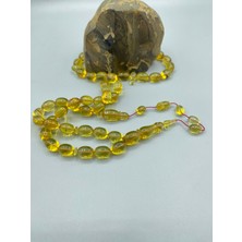 Fatih Bazılı Usta Işçilikli 45 Habbe Dominik Mavi ( Blue ) Kehribar Tespih