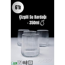 Maloria Nova Çizgili Kısa Bardak Takımı | 6'lı