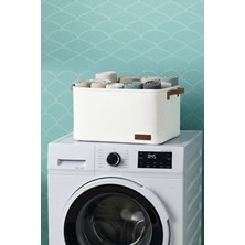 PH Prendi Home Büyük Boy Dolap Içi Çamaşır Çocuk Odası Oyuncak Düzenleyici Katlanır Saklama Sepeti 37X27X25