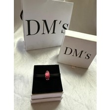 DMs Silver Fantastik Pembe Murano Gümüş Charm'ı